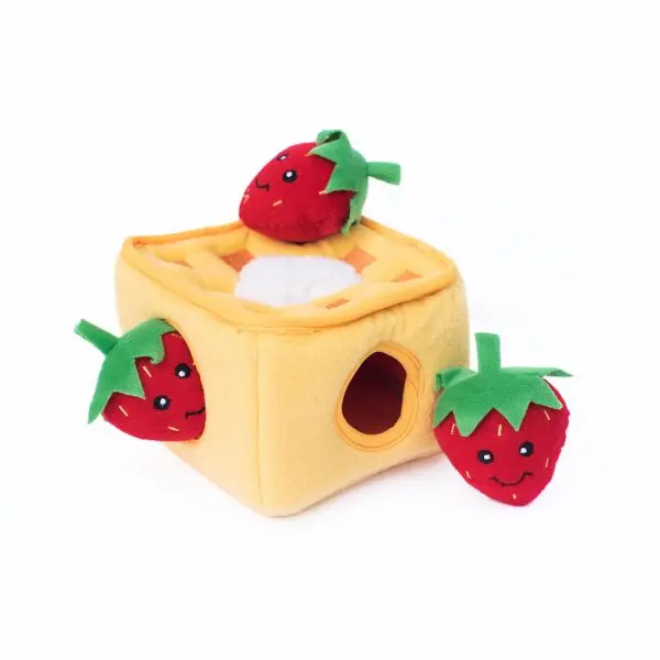 Zippy Paws | Strawberry Waffles Interactive Plush Toy 1