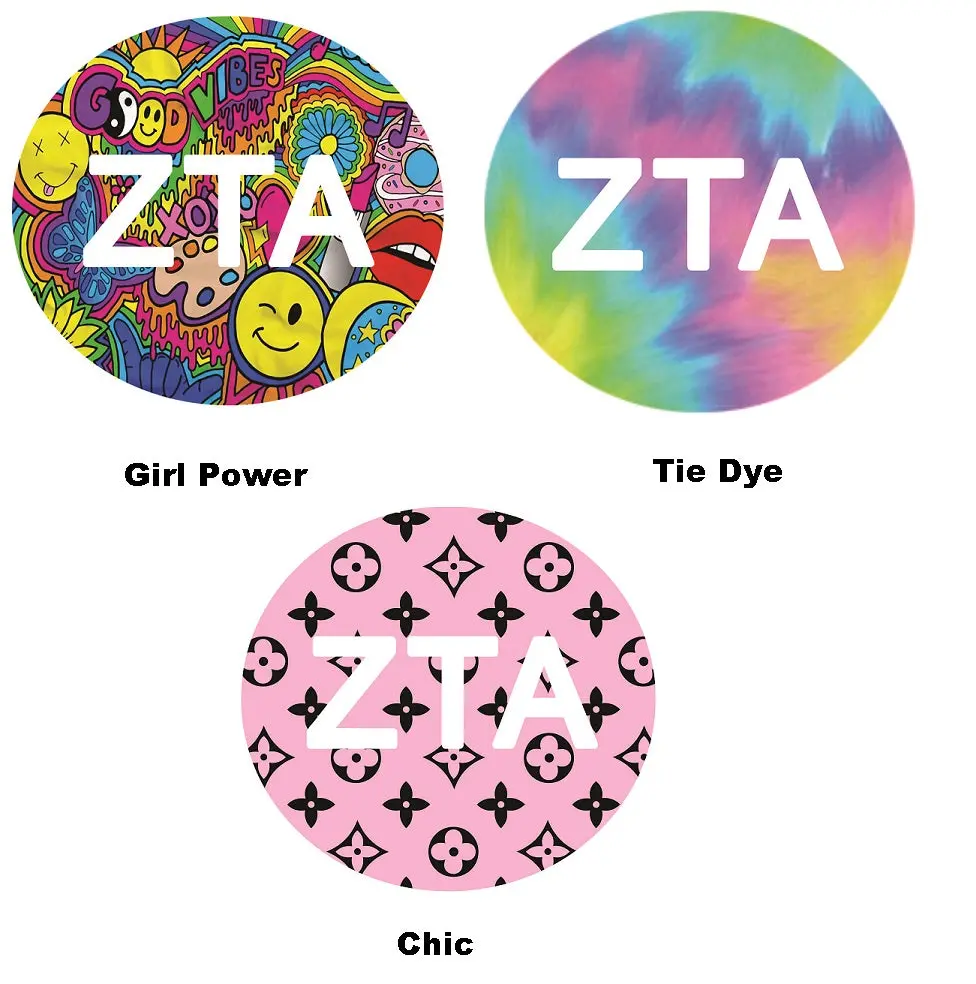 Zeta Tau Alpha Printed Button Collection 1