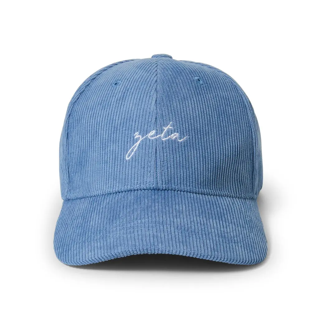 Zeta Tau Alpha Embroidered Corduroy Hat 1