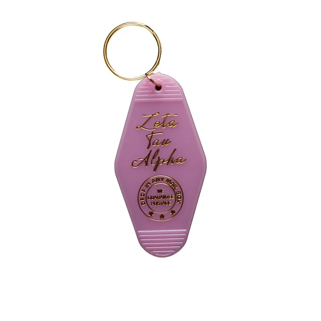 Zeta Tau Alpha Motel Keychain 1