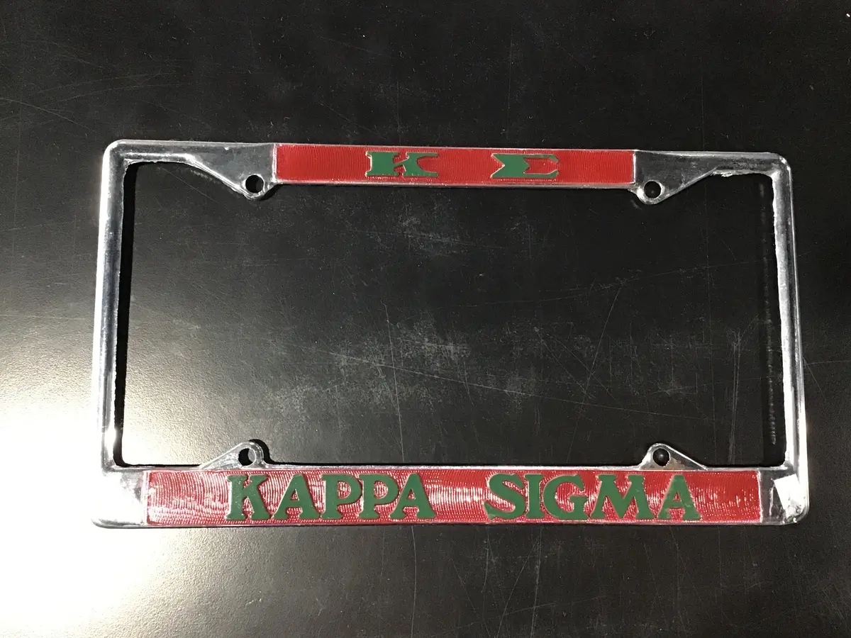 Kappa Sigma License Frame 1