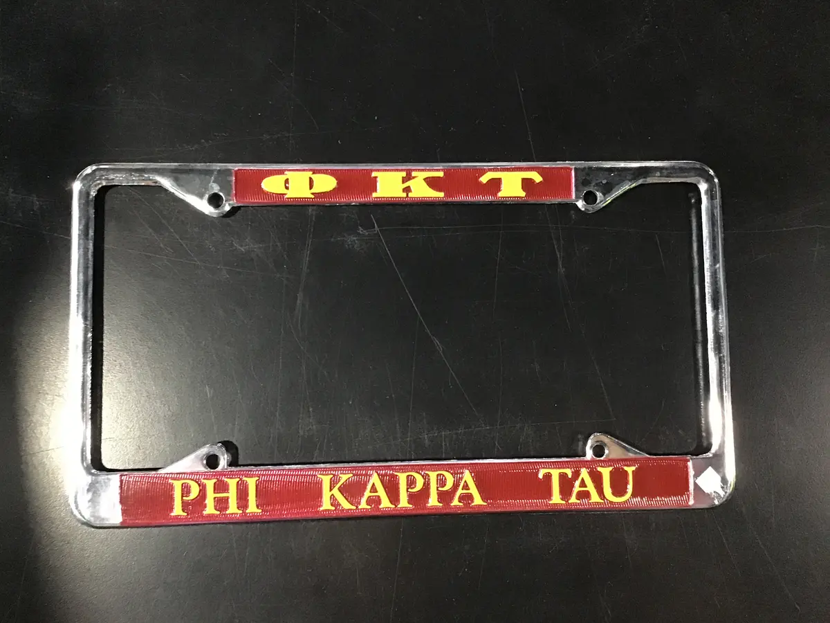 Phi Kappa Tau License Frame 1