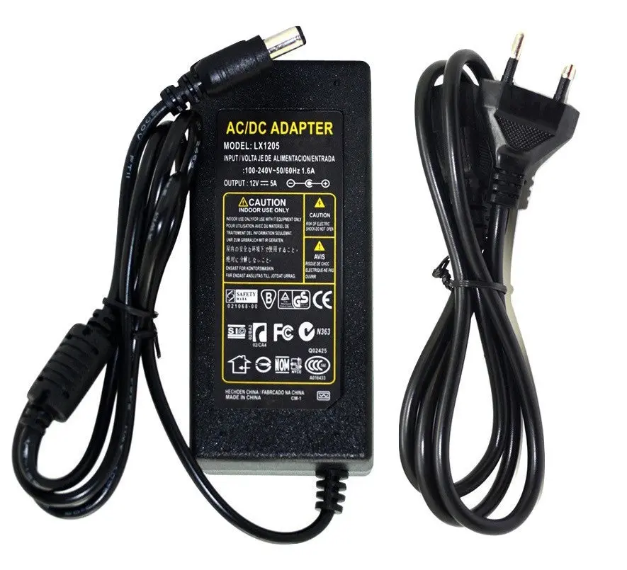 Ac/Dc Adapter Lx1205 With 5A 250V Power Cord 1