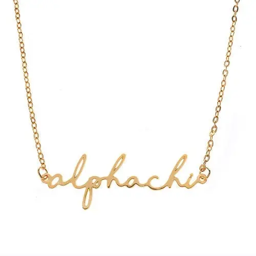 Alpha Chi Omega Script Necklace 1