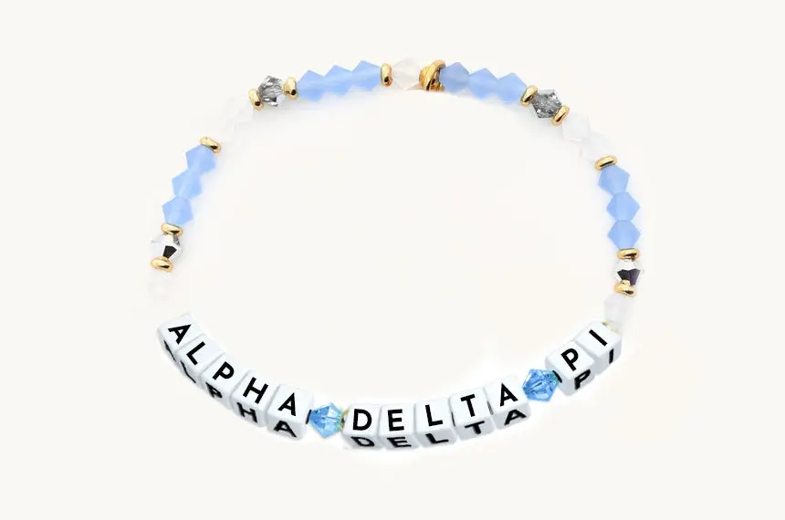 Alpha Delta Pi Beaded Sorority Name Bracelet 1