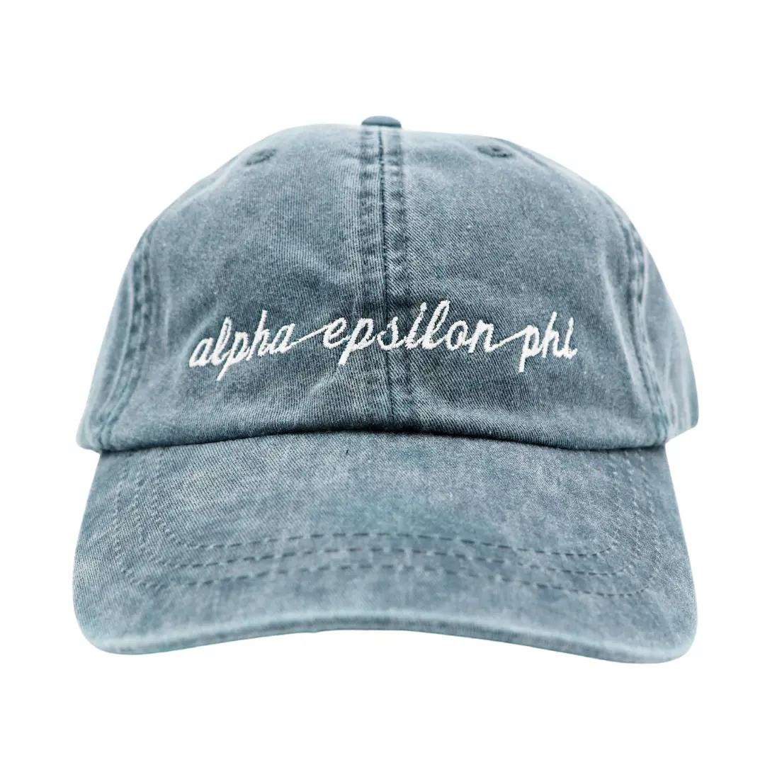 Alpha Epsilon Phi Script Hat - 1009-64F59b-052824 1