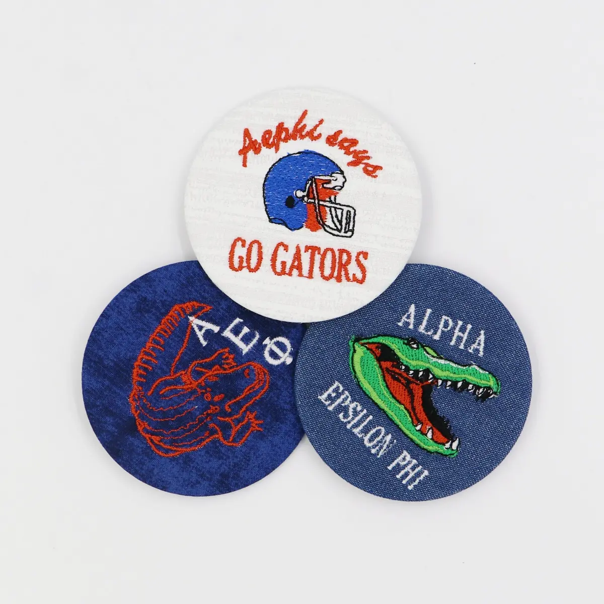 Alpha Epsilon Phi Game Day Embroidered Button Set 3 1