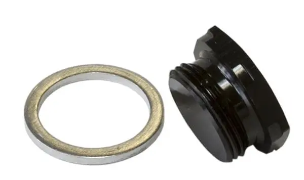 Holley Af700-00Blk Fuel Bowl Inlet Blank Plug – Black Anodized Aluminum Seal 1