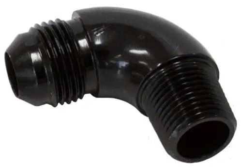 Full-Flow 90° Npt To An Adapter – 1/8" Npt Male To -3An Female – Af522-03Blk 1