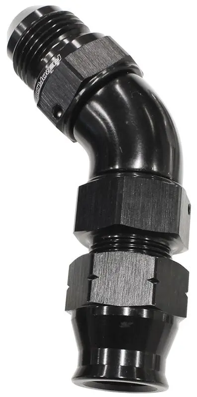3/4" To -12An 45° Tube-To-Male An Black Anodized Adapter 1