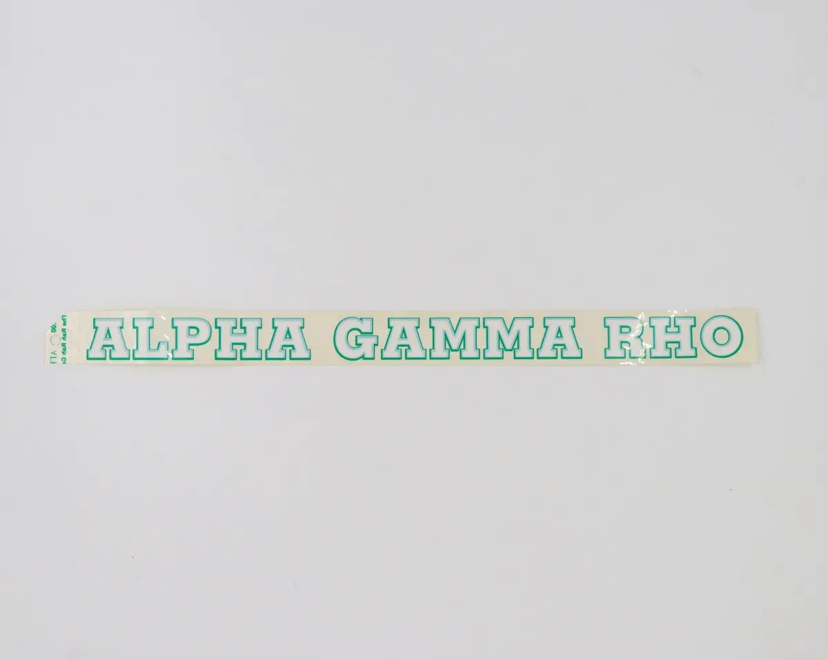 Alpha Gamma Rho Horizontal Decal 1