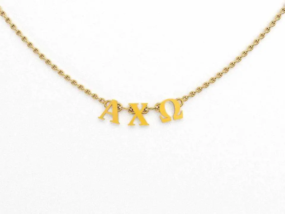 Alpha Chi Omega Phoebe Greek Necklace 1