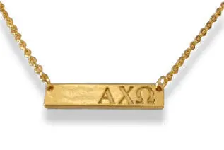 Alpha Chi Omega Bar Necklace 1