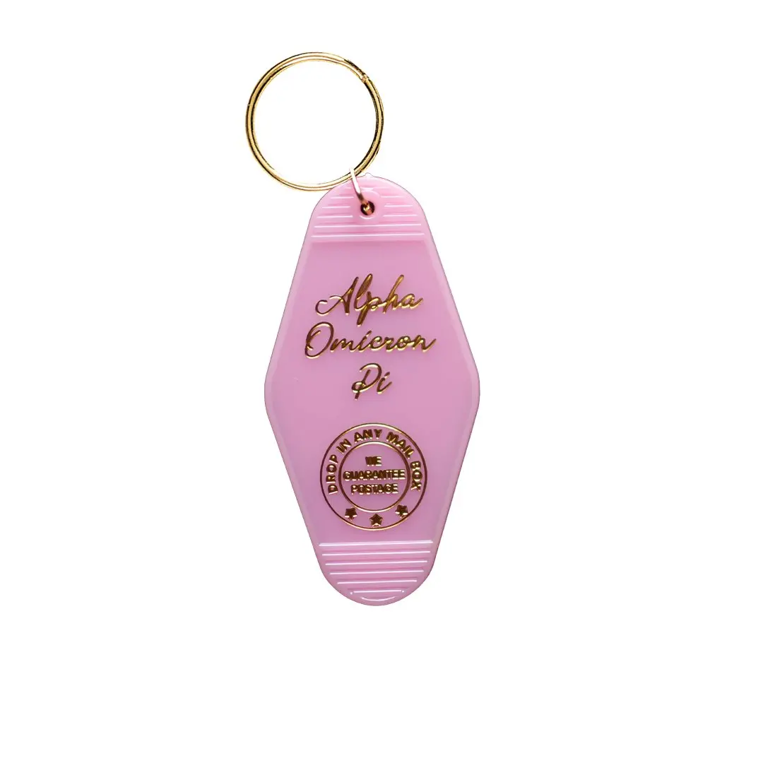 Alpha Omicron Pi Motel Keychain 1