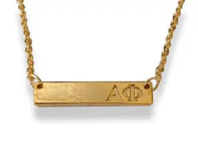 Alpha Phi Bar Necklace 1