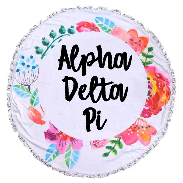 Alpha Delta Pi Fringe Towel Blanket 1
