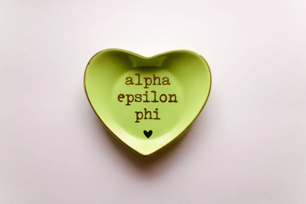Alpha Epsilon Phi Heart Ring Dish 1