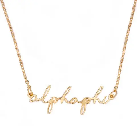 Alpha Phi Script Necklace 1