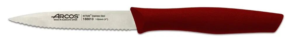 Arcos Red Serrated Pairing Knife - 100Mm 1
