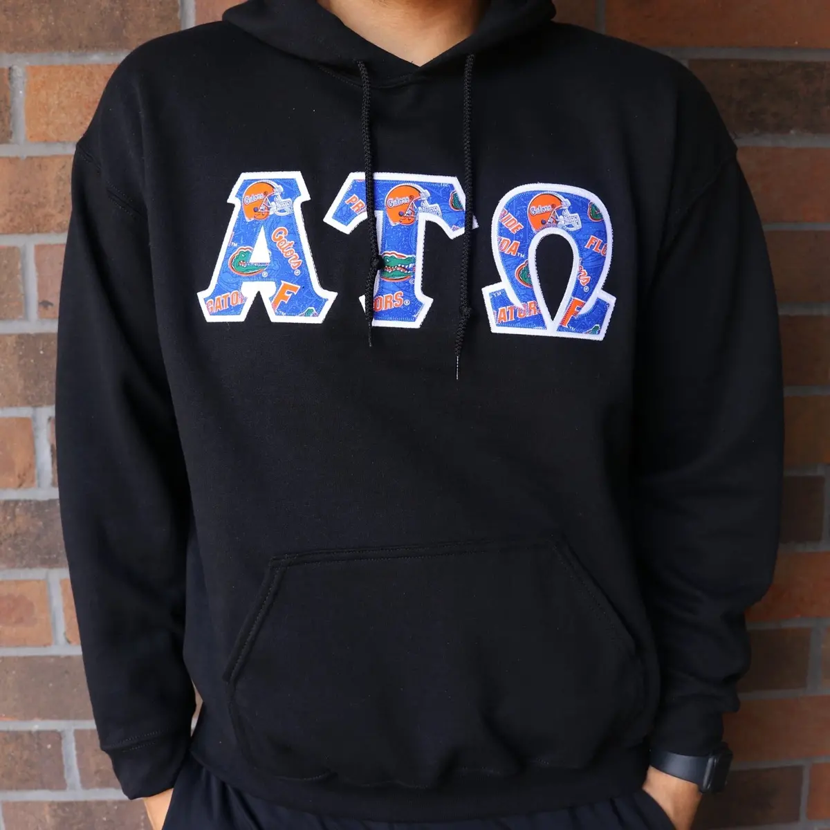 Alpha Tau Omega Greek Hoodie With Gator Print 1