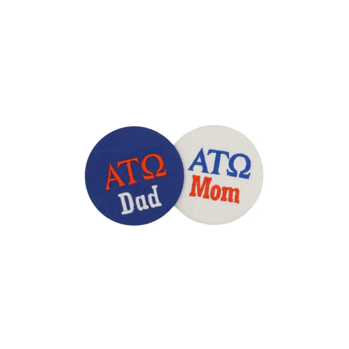 Alpha Tau Omega Mom/Dad Embroidered Button 1