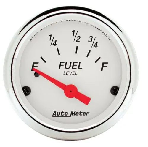 Autometer Au1316 Arctic White Fuel Level Gauge 1