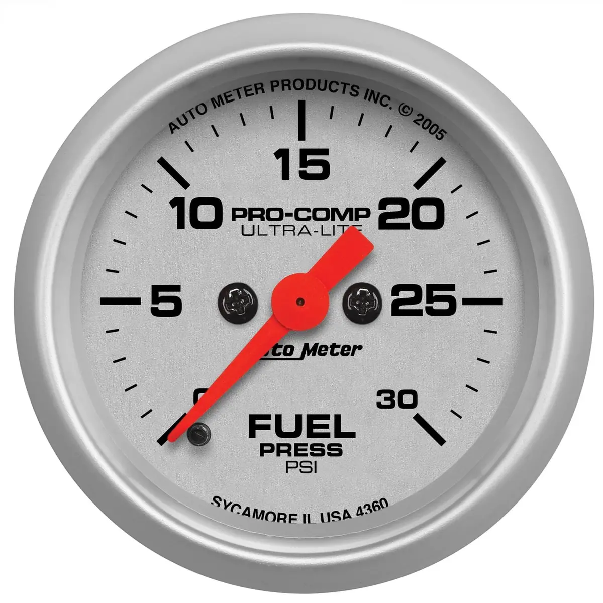 Autometer 4360 Ultra-Lite Analog Gauge With White Dial 1