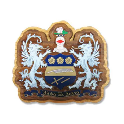 Alpha Xi Delta Large Wood Crest 1