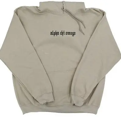 Alpha Chi Omega Embroidered Hooded Sweatshirt 1