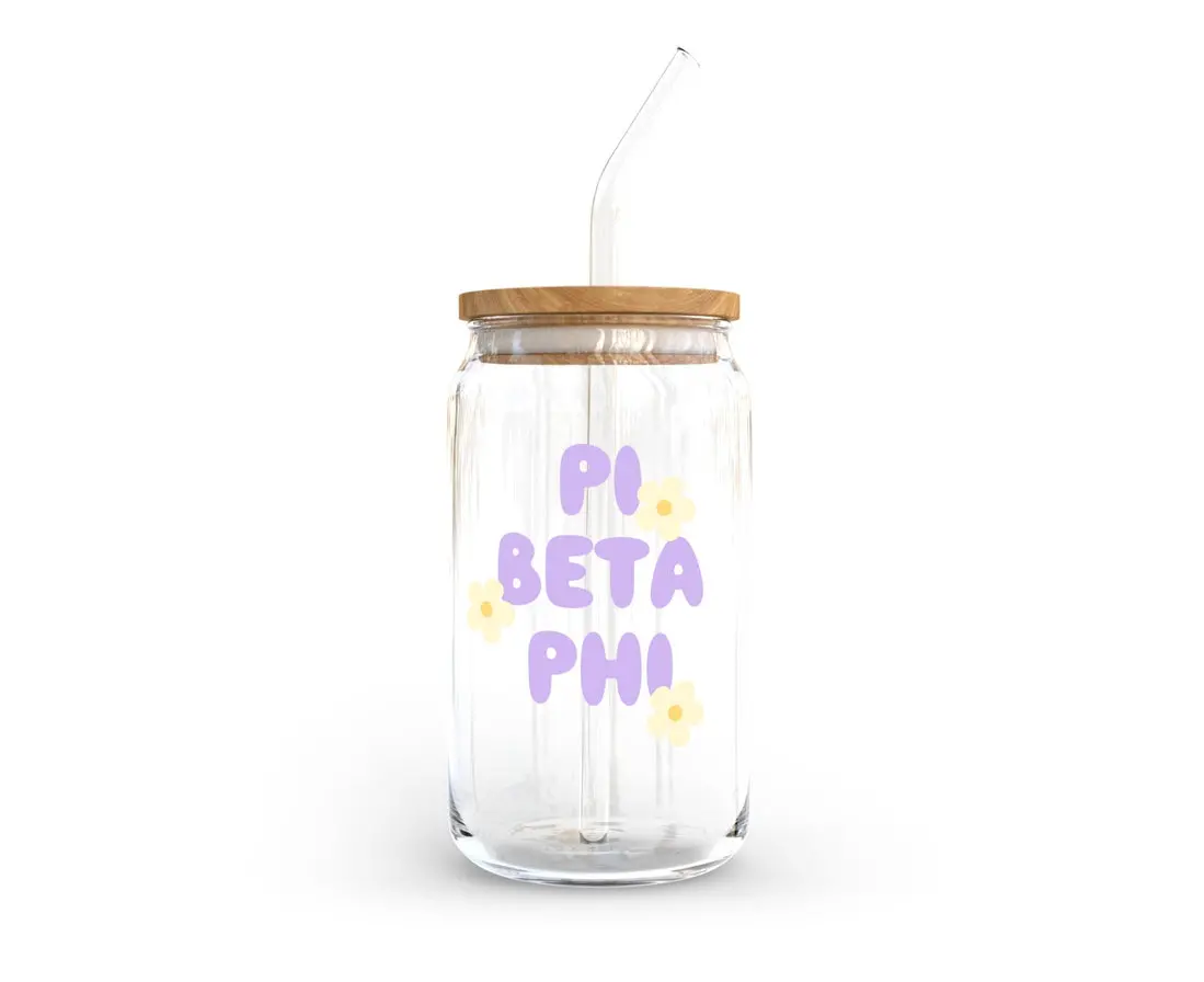 Pi Beta Phi Cup With Yellow Flowers 1