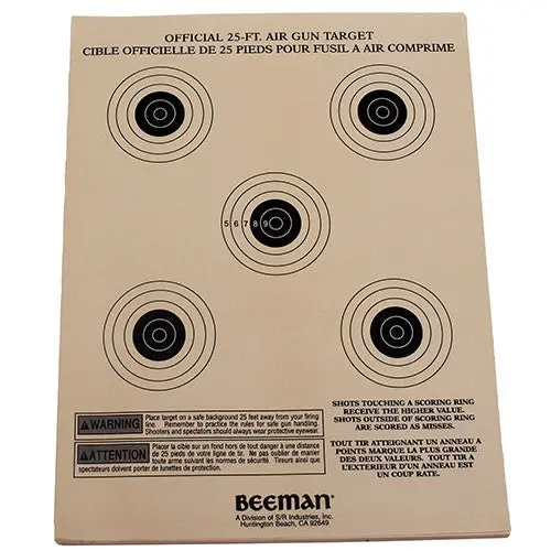 Beeman Paper Target 25 Pieces 1