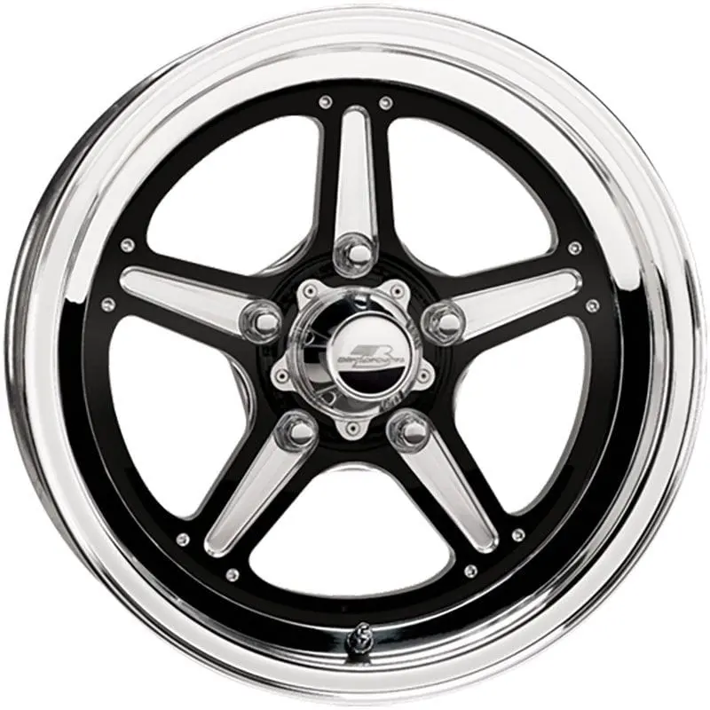 Street Lite Bsbrsb35106545N Wheel – 15X10 Inch Gloss Black, 5-Lug Pro Touring Design 1