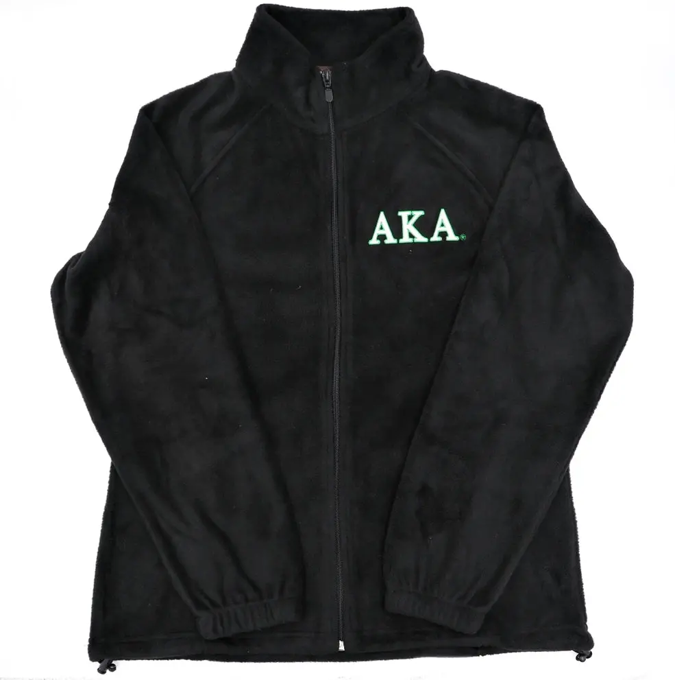 Alpha Kappa Alpha Ladies Fleece Zip-Up Jacket 1