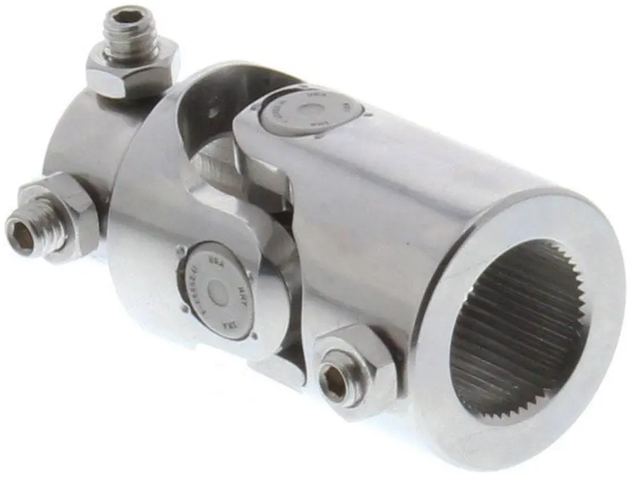 Borgeson Bor12434 Polished Stainless Steel Single-Needle Bearing U-Joint 1