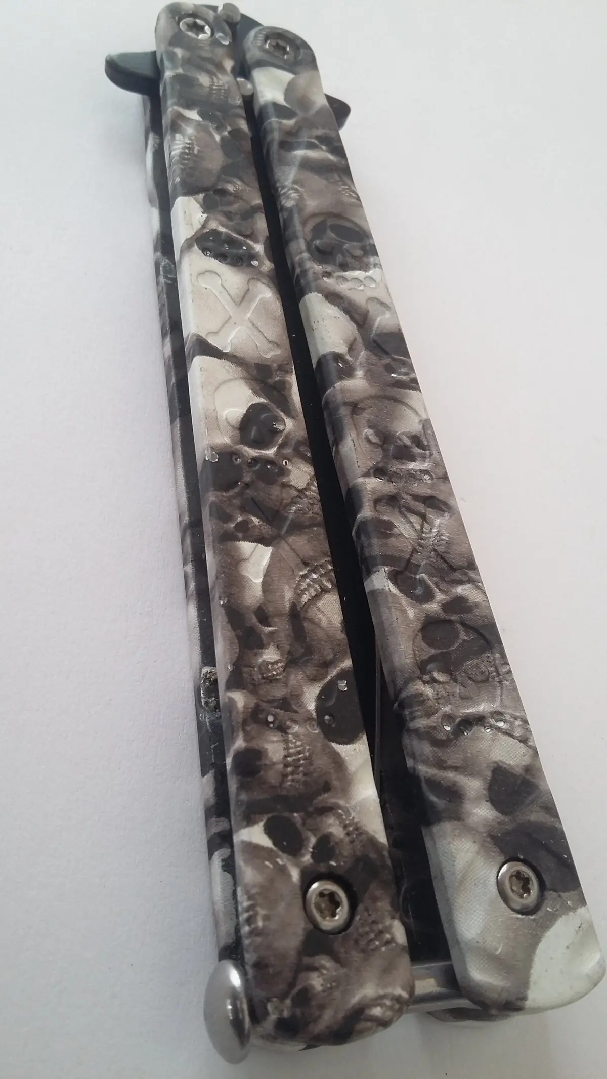 Butterfly Knife - Skull Design 1