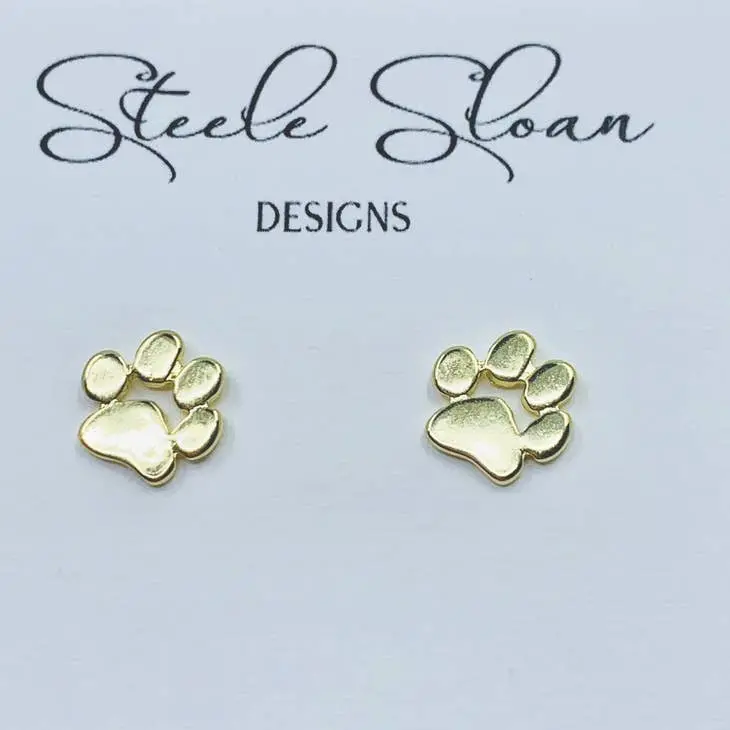 Sigma Gamma Rho Paw Studded Earrings 1