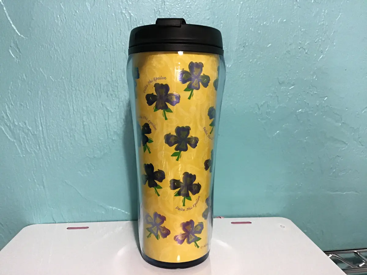 Delta Phi Epsilon Coffee Tumbler 1