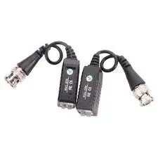 Cctv Camera Passive Video Balun Bnc Connector Coaxial Cable Adapter 1