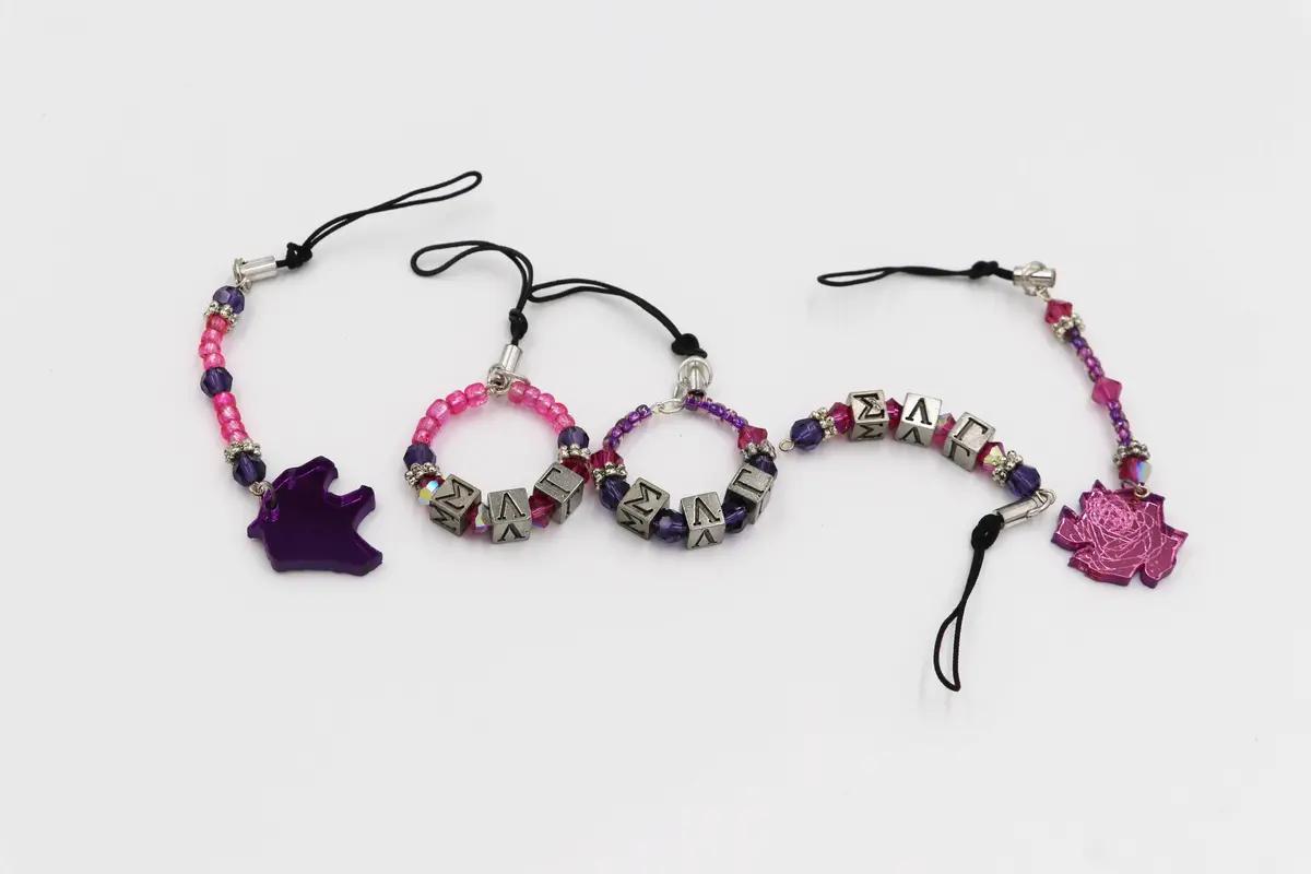 Sigma Lambda Gamma Cell Phone / Zipper Pulls Dangle 1