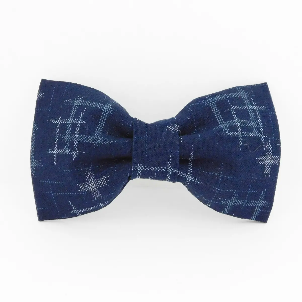 Charlotte's Pet | Blue Ikat Denim Bow Tie 1
