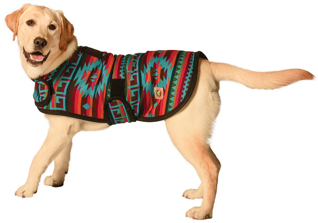 Chilly Dog | Desert Rose Blanket Coat 1