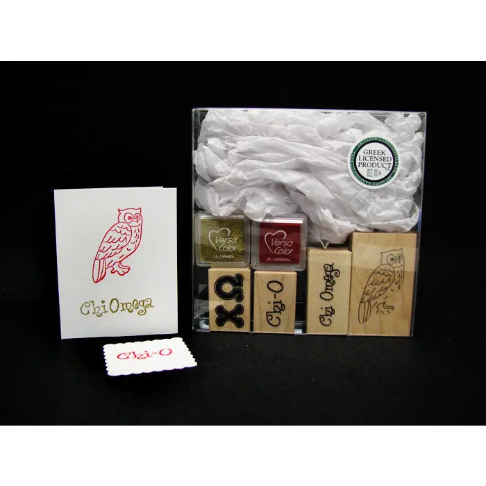 Chi Omega Rubber Stamp Kit 1