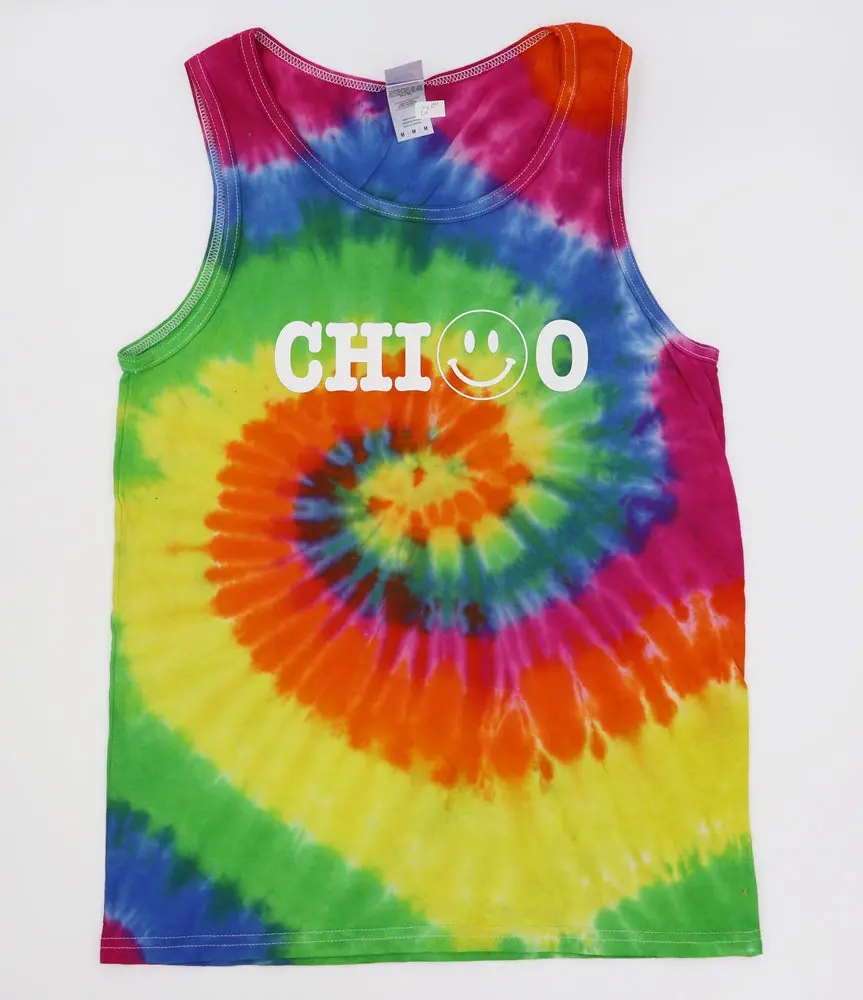 Sorority Eternity Tie Dye Tank With Print 1