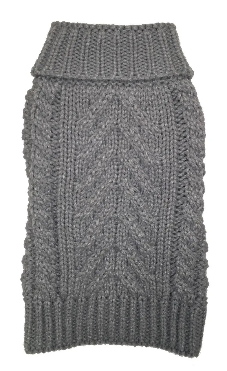 Fab Dog | Chunky Turtleneck Sweater In Grey 1
