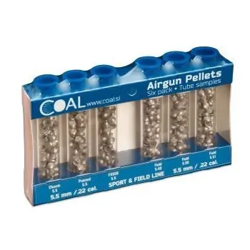 Coal Six Pack Tube Samples (Airgun Pellets) 1
