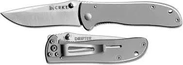 Crkt Grey Unserrated Drifter Knife 1