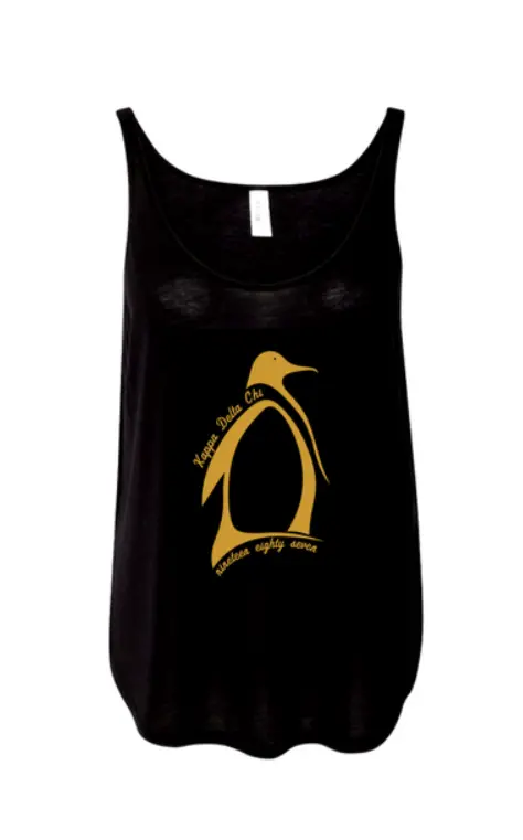 Kappa Delta Chi Gold Foil Penguin Tank - Discontinued 1