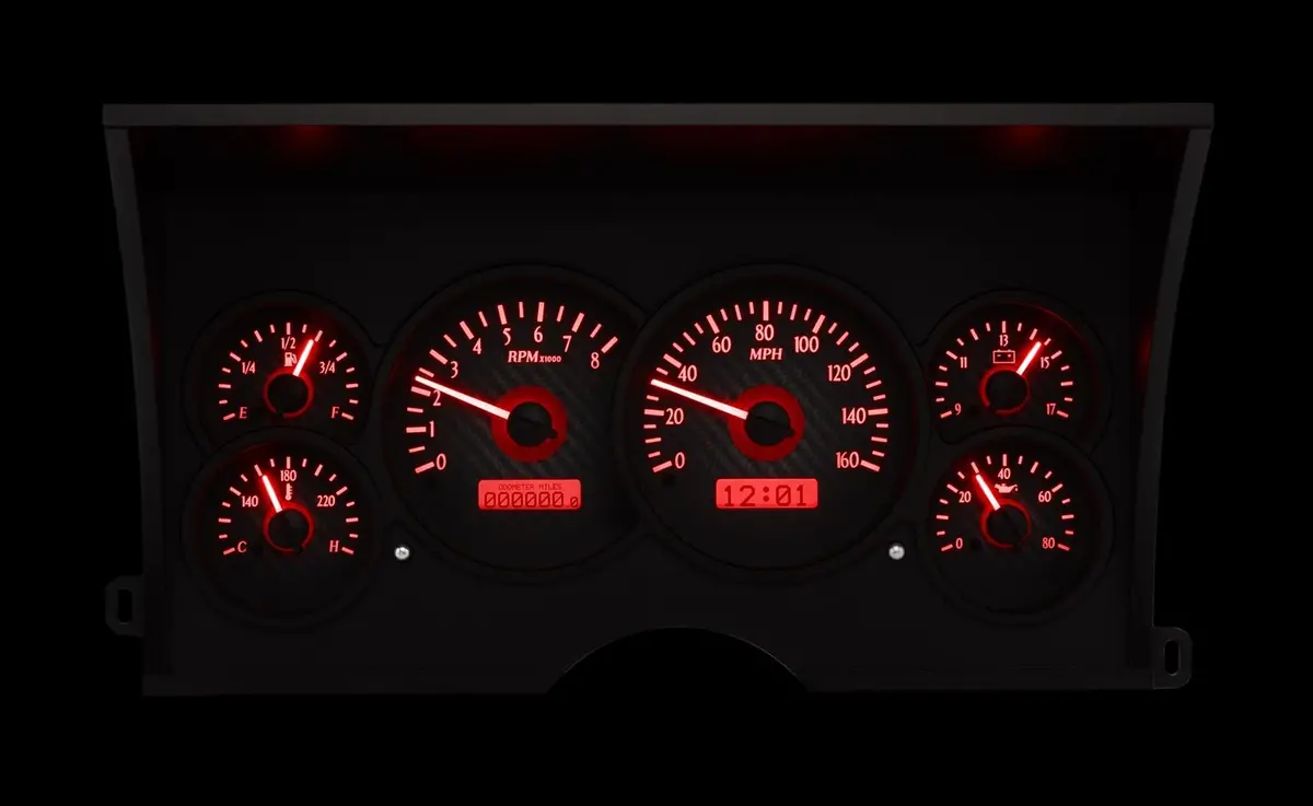 Dakota Digital Vhx-88C-Pu-C-R Direct-Fit Analog Gauge System 2
