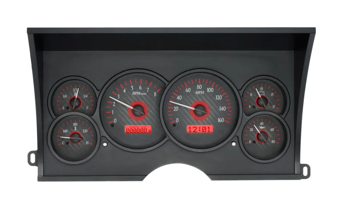 Dakota Digital Vhx-88C-Pu-C-R Direct-Fit Analog Gauge System 1