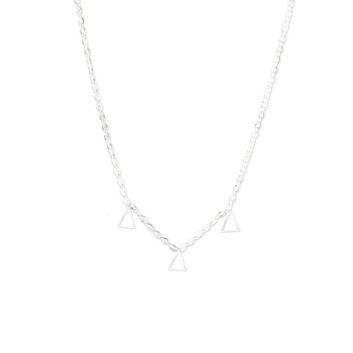 Delta Delta Delta Silver Greek Letters Necklace 1